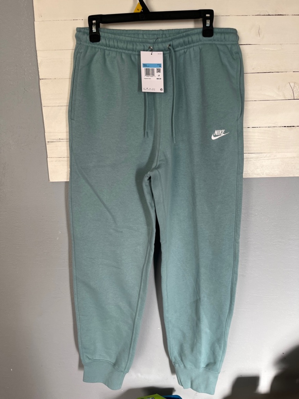 Nike Mens Mint Green Fleece Joggers